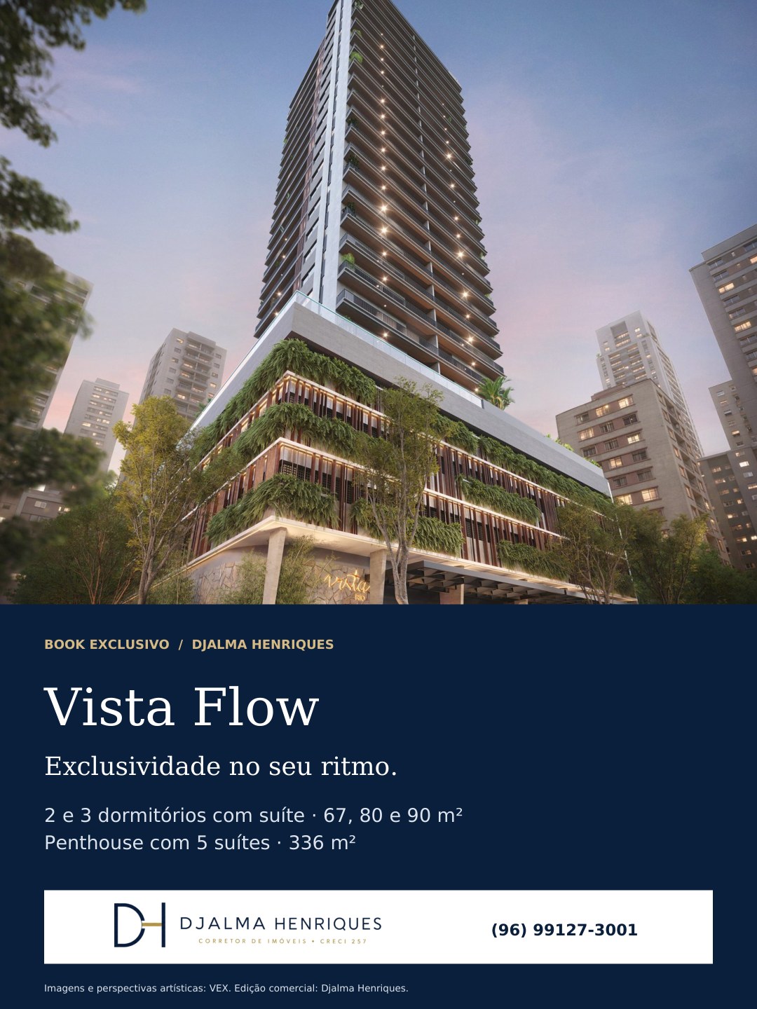 Apresentação Vista Flow — perspectiva ilustrativa